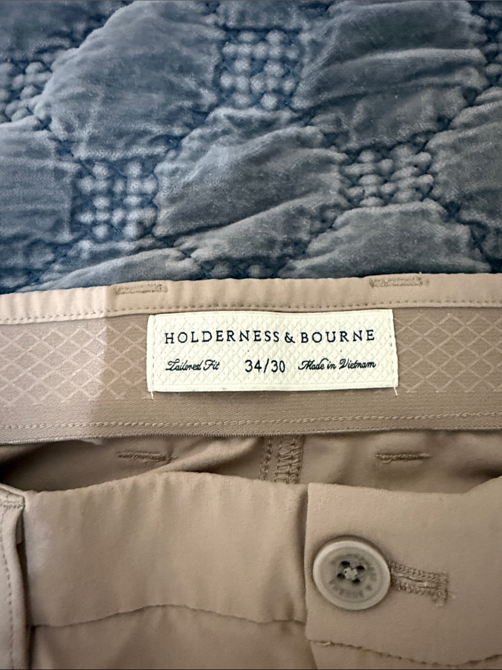 Holderness & Bourne Khaki Golf Pants 34x30 Tailored Fit - Picture 4 of 5